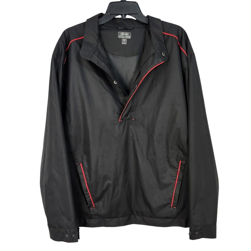 Snake Eyes‎ Performance Rainwear Pullover Windbreaker Golf Jacket Mens Large